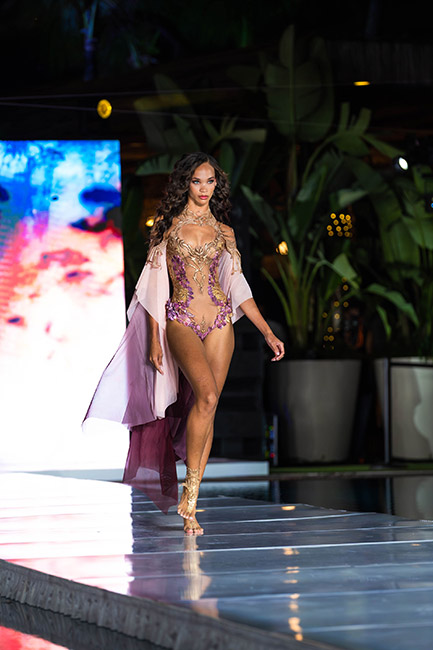 Miami Swim Week on Runway Model