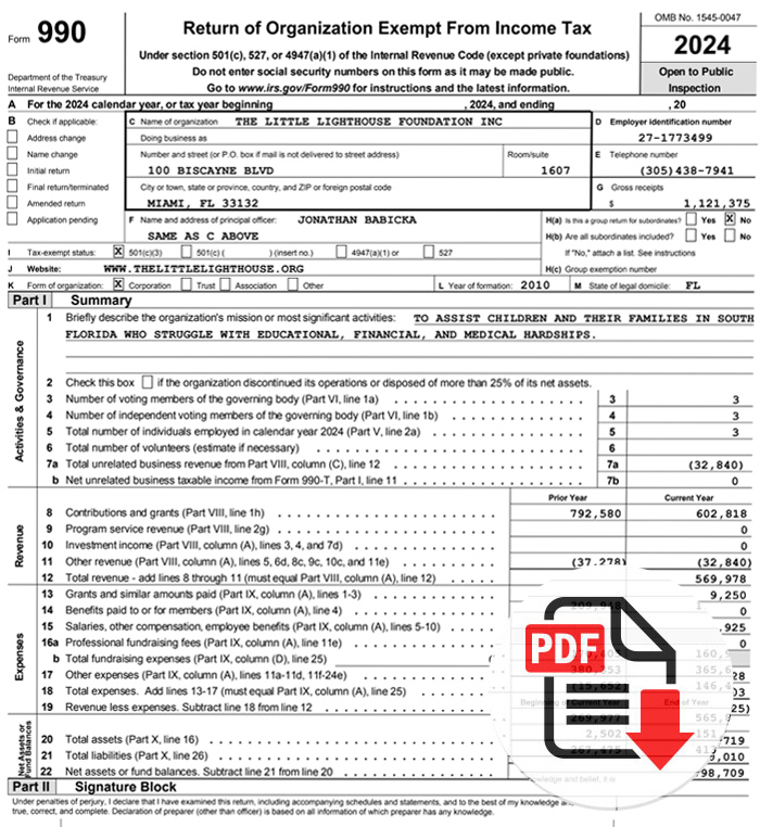 2024 LLF Tax Return Thumbnail